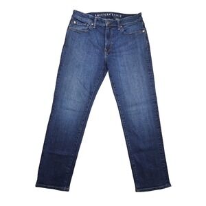 American Eagle AirFlex+ Slim Straight Jeans Mens 32x30 Dark Wash Stretch NWOT